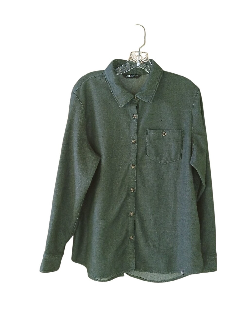 The North Face Sage Green Button Down Shirt XL
